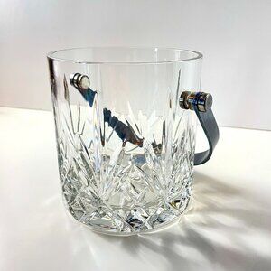 VTG Handcut Crystal Ice Bucket by Samobor 24% Lead Crystal made in Yugoslavia